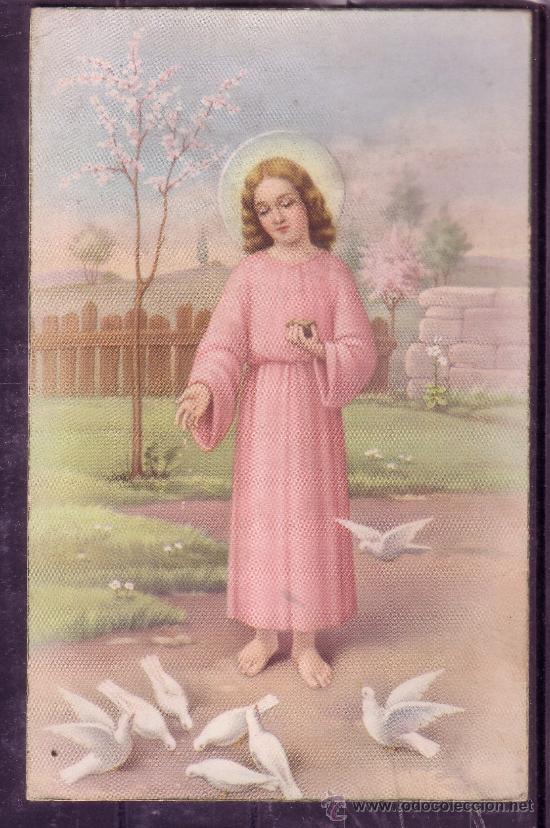 Postales: POSTAL CON DIBUJO DEL NI&Ntilde;O JESUS