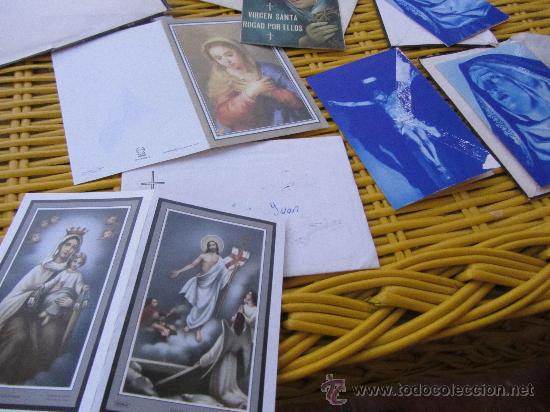 Postales: LOTE DE RECORDATORIOS MORTUORIOS - Foto 2