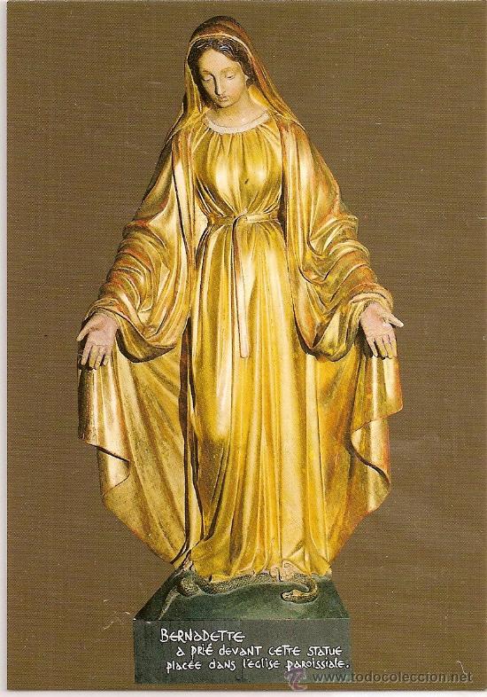 Postales: Virgen . Lourdes. Francia. - Foto 1