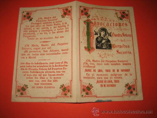 Postkarten: INVOCACIONES NUESTRA SE&Ntilde;ORA DEL PERPETUO SOCORRO