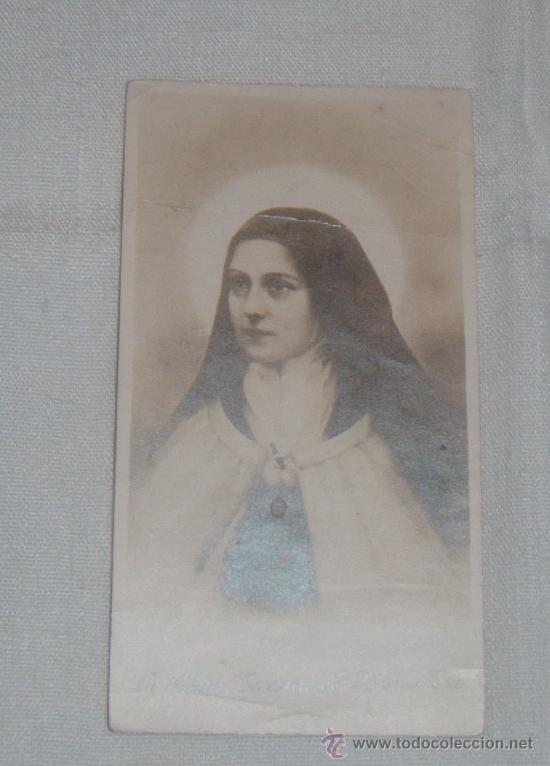 Postales: estampa de la beata teresita del ni&ntilde;o jesus