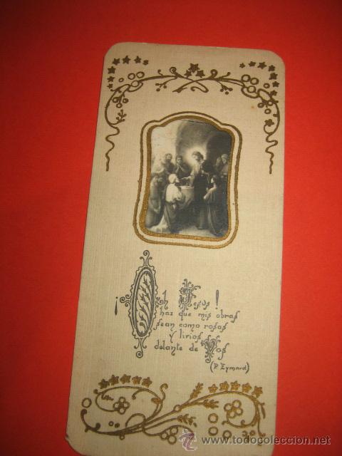 Cartes Postales: ANTIGUA ESTAMPA RECORDATORIO PRIMERA COMUNIONCOLEGIO SAN VICENTE DE PAUL GIJON 1927