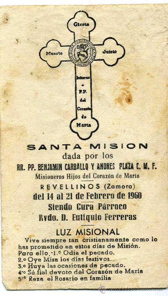 Postales: NUESTRA SE&Ntilde;ORA DE FATIMA 1960 - Foto 2