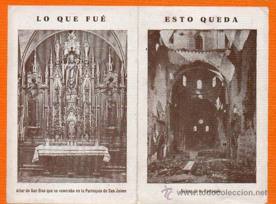 altar san blas - parroquia san jaime barcelona - Buy Religious postcards  and in memoriam cards on todocoleccion