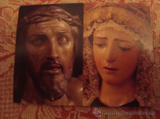 Postales: virgen maria santisima de los dolores coronada, y santisimo cristo de la expiracion, malaga