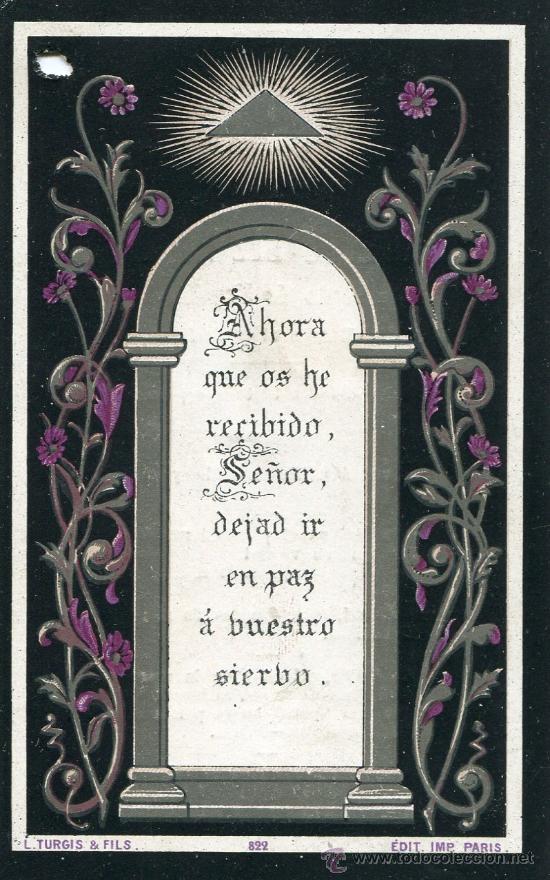 Postales: Recordatorio Defunci&oacute;n. M&aacute;laga 1889 - Foto 1