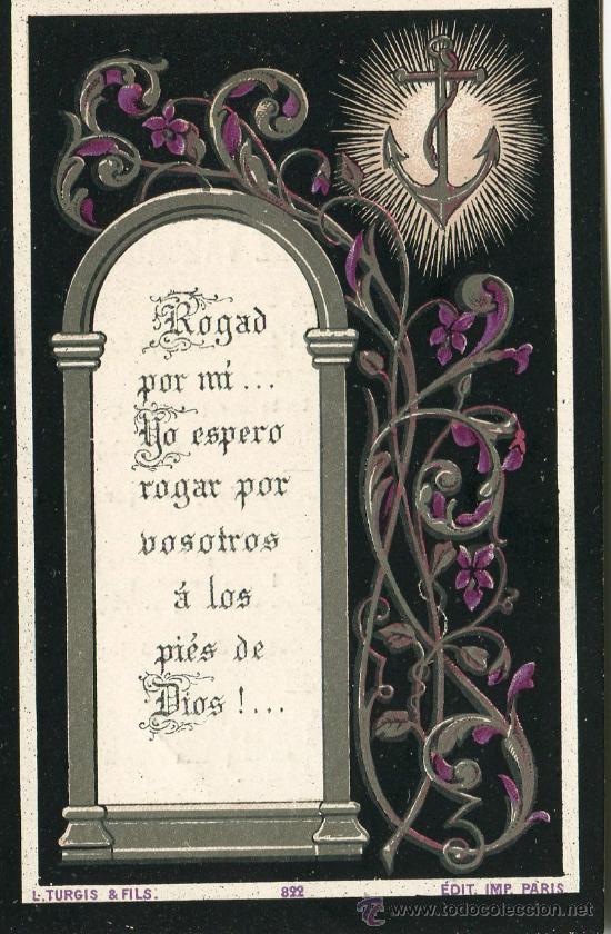 Postales: Recordatorio Defunci&oacute;n. M&aacute;laga 1889 - Foto 1