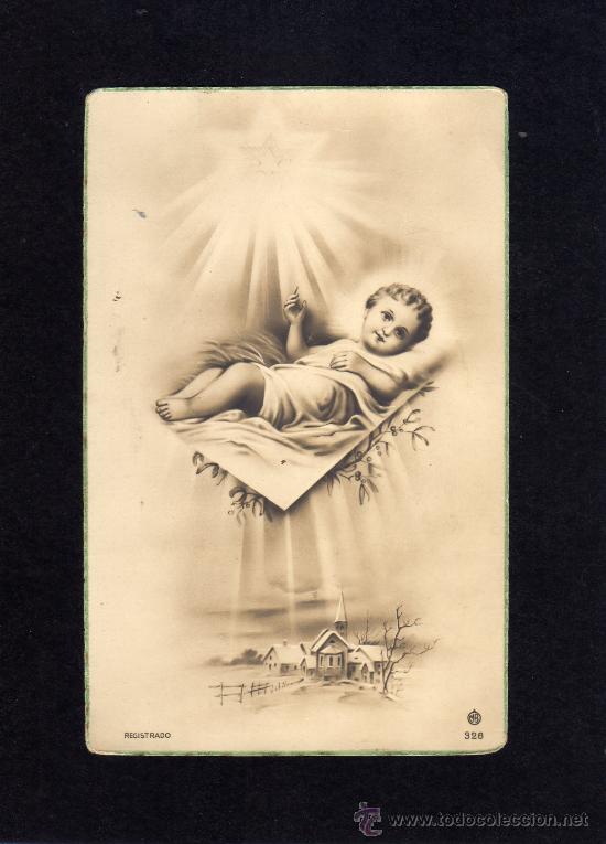 Postales: ANTIGUA POSTAL - SIN CIRCULAR - NI&Ntilde;O JESUS.