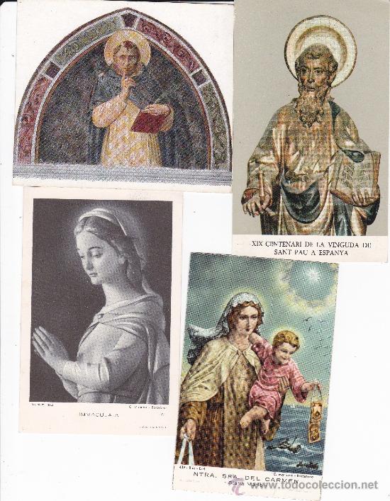 Postales: 4 tarjetas religiosas - Foto 1