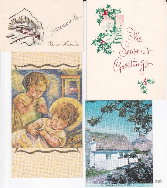 Postales: 4 postales de navidad