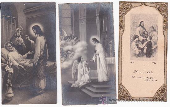 Postales: 3 recordatorios 1928 uno escrito y el resto no