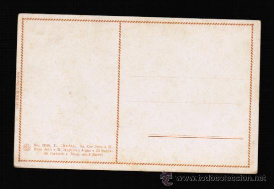 Postales: POSTAL RELIGIOSA   - EL SAGRADO CORAZON - Foto 2