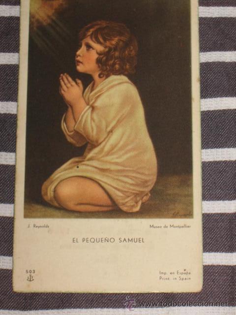 Cartoline: QUEX ANTIGUEDADES RELIGIOSAS - ESTAMPA LITROGRAFIA  EL PEQUE&Ntilde;O SAMUEL