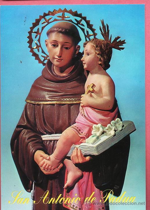 Postales: postal - san antonio de padua - n&ordm; 1 - edicion titulo en amarillo - ed. esc.oro - nueva - a&ntilde;o 1974