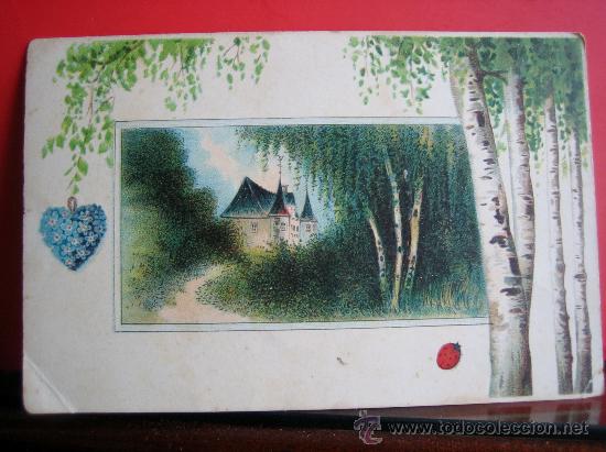 Postales: PRECIOSA POSTAL MODERNISTA - ART NOUVEAU  HACIA 1900 FELICITACION SAN VALENTIN-