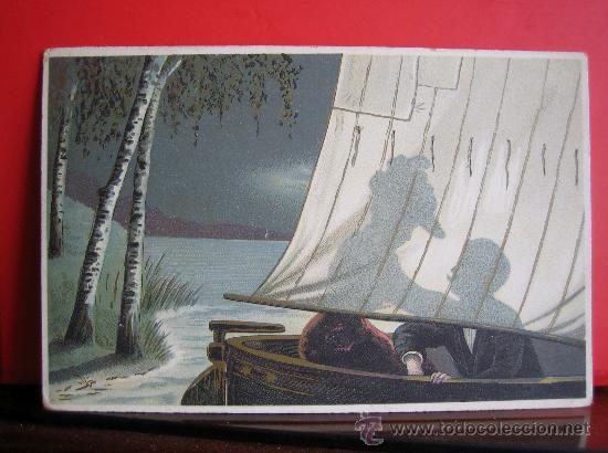 Postales: PRECIOSA POSTAL MODERNISTA - ART NOUVEAU  HACIA 1900 FELICITACION SAN VALENTIN-