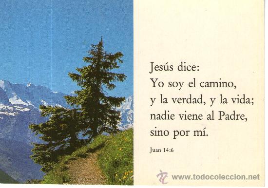 Postcards: buena postal religiosa salmo juan 14:6 - jesus dice yo soy el camino