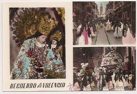 Postales: Postal de la virgen de Valencia - Foto 1
