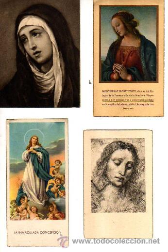Postcards: Lote de estampas religiosas, recordatorios, etc. Estado ver foto.