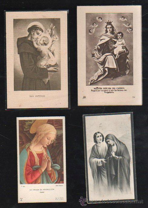 Postales: CONJUNTO DE 64 ESTAMPAS - RECORDATORIO DE DIFUNTO. - Foto 8