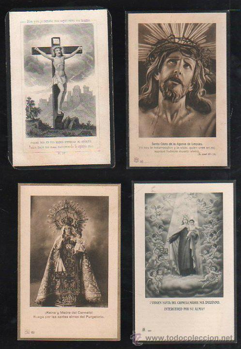 Postales: CONJUNTO DE 64 ESTAMPAS - RECORDATORIO DE DIFUNTO. - Foto 6