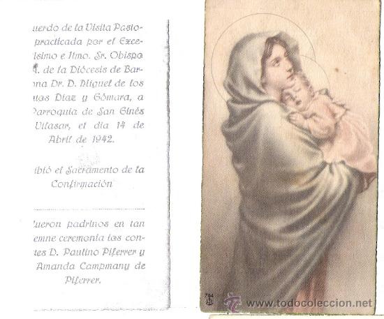 Postales: SAN GINES DE VILASAR -1942- VISITA PASTORAL Dr.D. MIGUEL DE LOS SANTOS DIAZ Y GOMARA