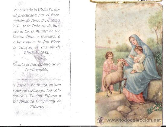 Postales: SAN GINES DE VILASAR -1942- VISITA PASTORAL Dr.D. MIGUEL DE LOS SANTOS DIAZ Y GOMARA
