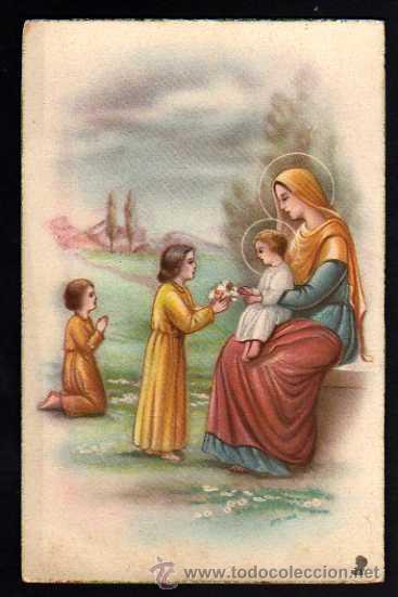 Postales: Postal religiosa. Circulada 1949 - Foto 1