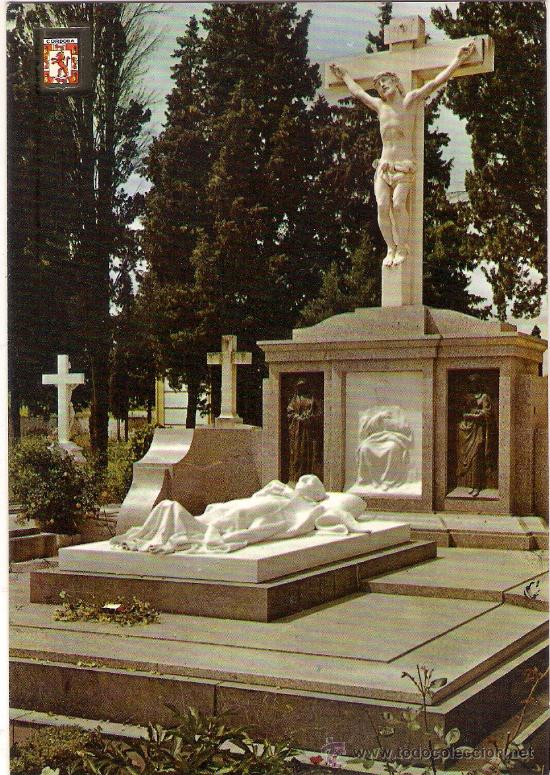 Postales: -44722 POSTAL RELIGIOSA MAUSOLEO A MANOLETE EN EL CEMENTERIO DE LA SALUD, CORDOBA