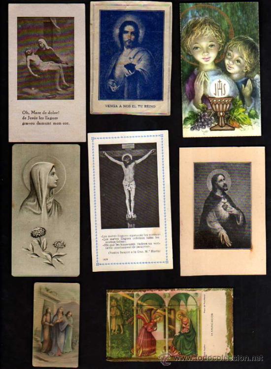 Postales: Lote de estampas religiosas, recordatorios, etc. - Foto 1