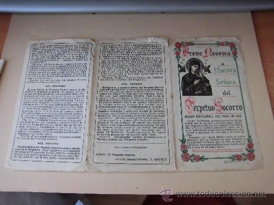Cartes Postales: BREVE NOVENA A NUESTRA SE&Ntilde;ORA DEL PERPETUO SOCORRO