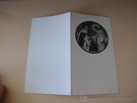 Cartes Postales: RECORDATORIO DE COMUNION IGLESIA PARROQUIAL DE BELMONTE (ASTURIAS) 1929