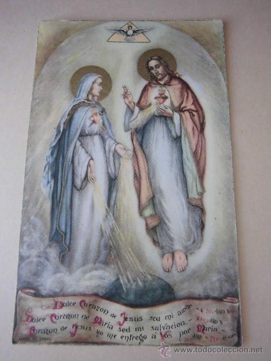 Cartes Postales: DULCE CORAZON DE JESUS SED MI AMOR-DULCE CORAZON DE MARIA SED MI SALVACION