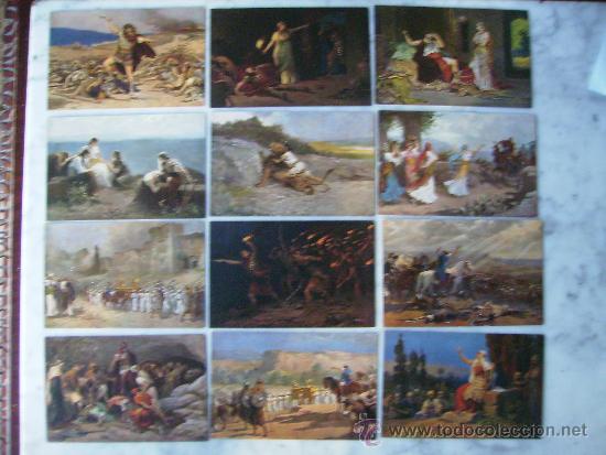 Postales: LA SAGRADA ESCRITURA EN CUADROS ( 12 ).ILUS. R.LEINWEBER.SERIE III,SIN CIRCULAR.