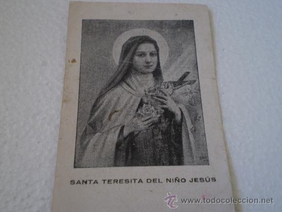Postales: ANTIGUA ESTAMPA SANTA TERESITA DEL NI&Ntilde;O JESUS,IGLESIA DEL CARMEN,1939