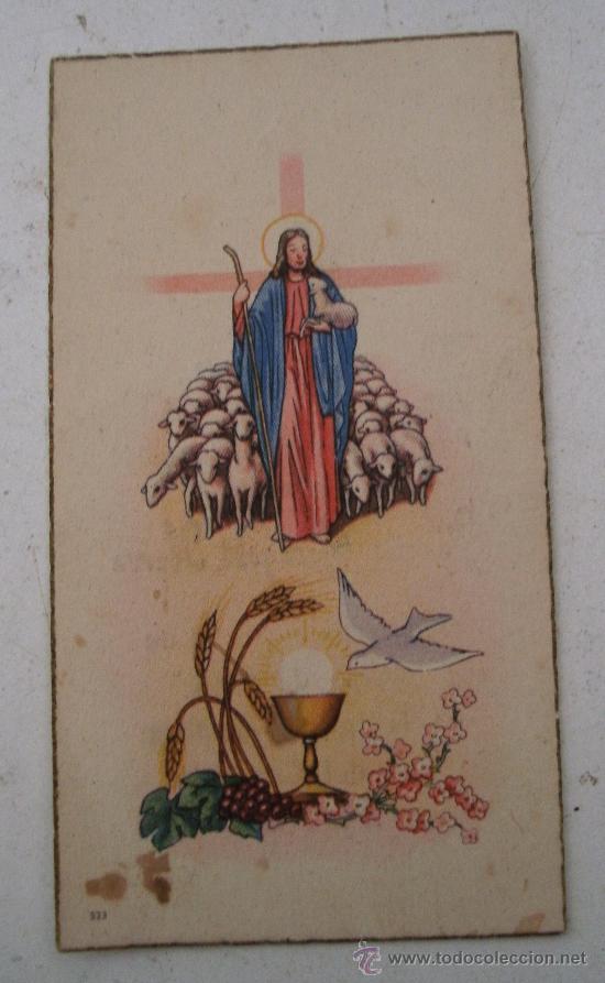 Postais: estampa recuerdo primera comunion, altea (alicante) 1956