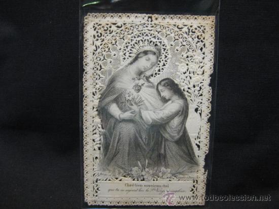 Cartes Postales: ESTAMPA RELIGIOSA CON CALADO