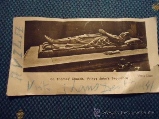 Postkarten: antigua estampa sepulcro de santo tomas