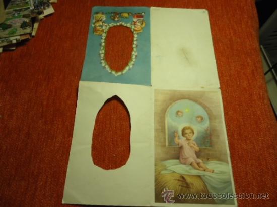 Postales: antiuga tarjea felicitacion navide&ntilde;a ni&ntilde;o jesus - preciosa