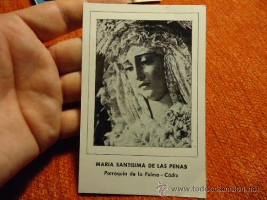 Postkarten: ANTIGUA ESTAMPA VIRGEN SANTISIMA DE LAS PENAS SEMANA SANTA CADIZ