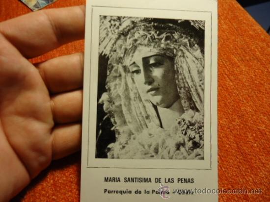 Postkarten: ANTIGUA ESTAMPA VIRGEN DE LAS PENAS SEMANA SANTA CADIZ