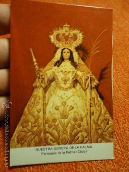 Postkarten: ANTIGUA ESTAMPA VIRGEN DE LA PALMA SEMANA SANTA CADIZ