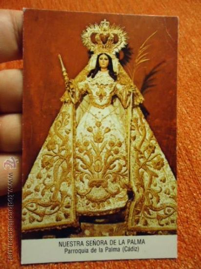 Postales: ANTIGUA ESTAMPA VIRGEN DE LA PALMA SEMANA SANTA CADIZ