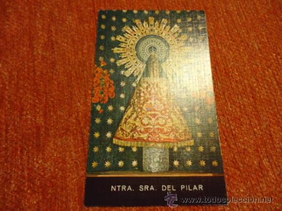 Postales: ANTIGUA ESTAMPA CON EL HIMNO DEL LA VIRGEN DEL PILAR