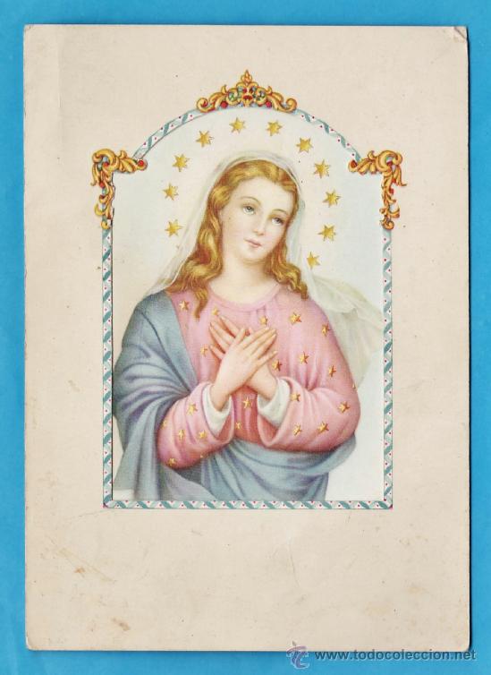 Postales: postal - virgen - n&ordm; 19 / 1 - ed.fs - triptico troquelado - nueva - a&ntilde;os 40