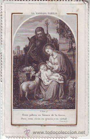 Cartes Postales: ESTAMPA RELIGIOSA: LA SAGRADA FAMILIA.