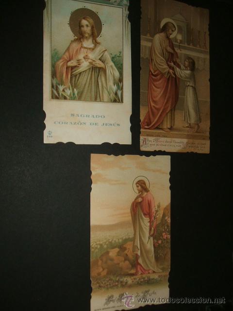 Postales: JESUS 3 ANTIGUAS ESTAMPAS - Foto 1