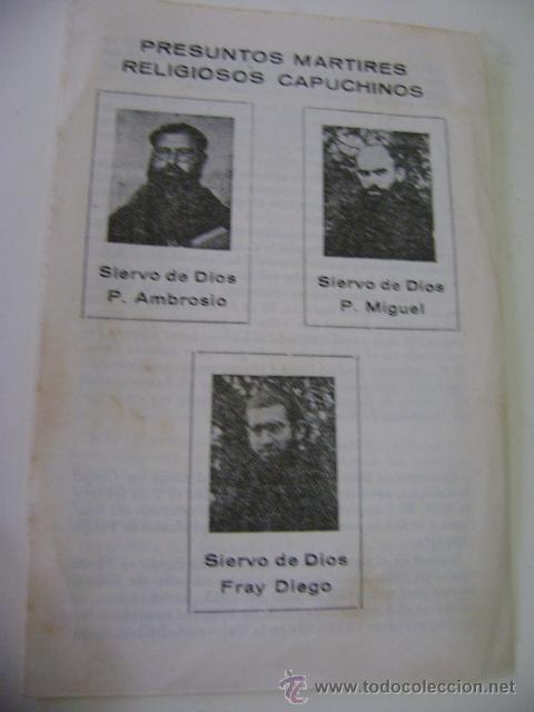 Postkarten: Antigua estampa. Presuntos m&aacute;rtires religiosos capuchinos. Verdes, Bilbao.