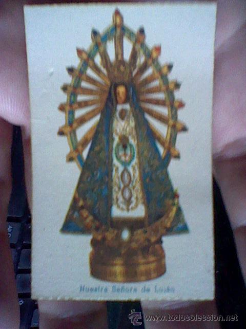 Postales: VIRGEN LUJAN RECORDATORIO antiguo Ntra Sra de Lujan ARgentina 7 x 4,5 cms