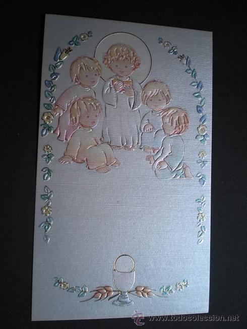 Postales: 4725 -RECORDATORIO EN RELIEVE - EDICIONES VIKINGO SERIE 7264 - 12,4X7,5 CM
